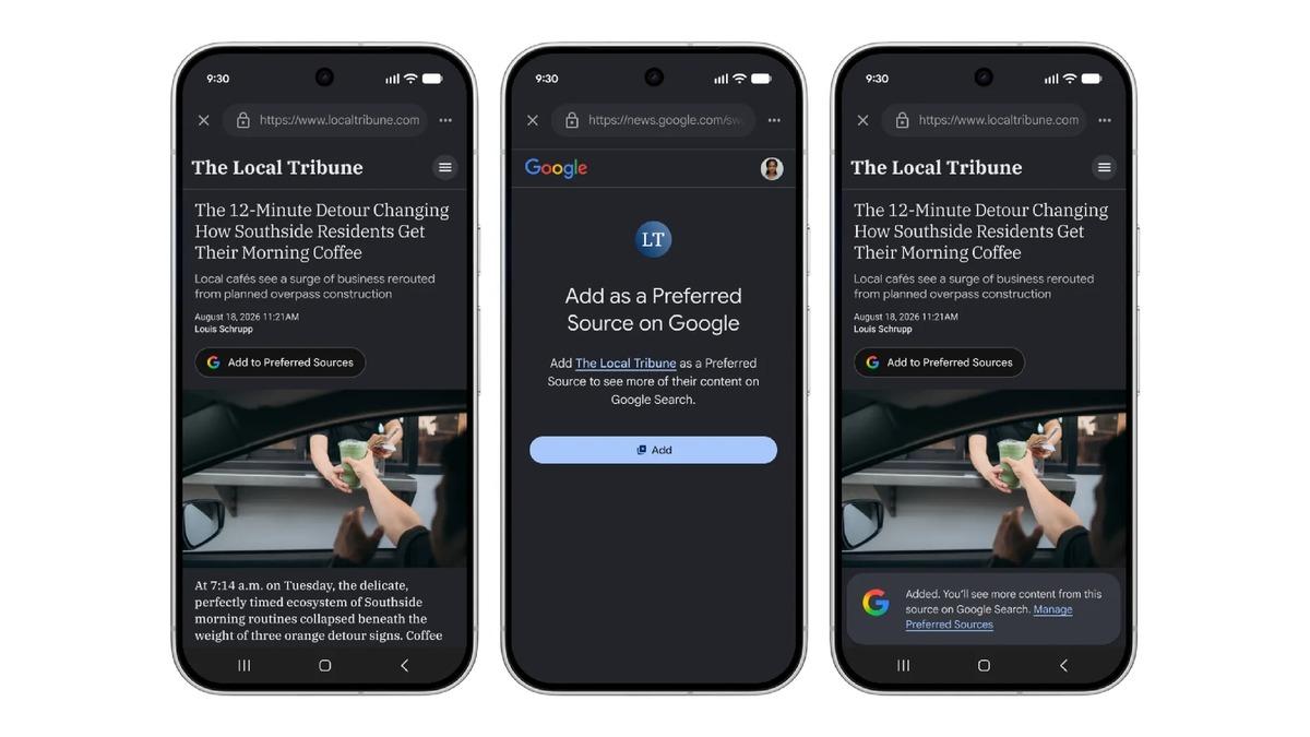 Google Preferred Sources